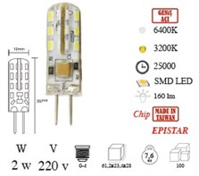 Kapsl Ampul Ledli (2 w)