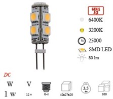 Kapsl Ampul Ledli (1 w)