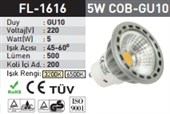 5w MR16 Cob Led Ampul