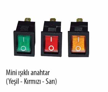 Mini Ikl Anahtar (Yeil-Krmz-Sar)