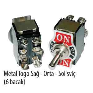 Metal Togo Sa-Orta-Sol (6 bacak)
