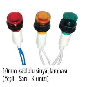 10mm Kablolu Sinyal Lambas