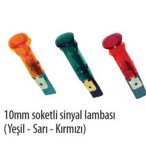 10mm Soketli Sinyal Lambas