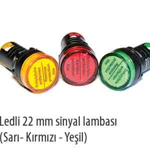 Ledli 22mm Sinyal Lambas