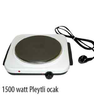 1500 W Pleytli Ocak