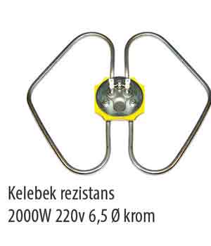 Kelebek Rezistans 2000 W 220V 6,5Q Krom