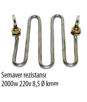 Semaver Rezistans  2000 W 220V 8,5Q Krom