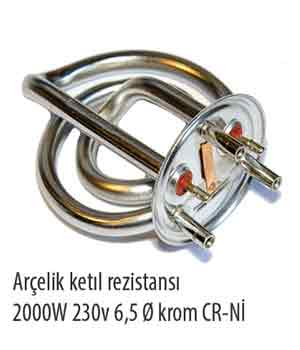 Arelik Ketl Rezistans 2000W 230V 6,5Q Krom CR-N