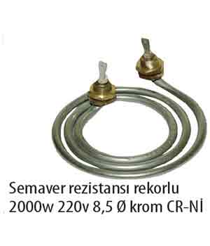 Semaver Rezistans Rekorlu 2000W 220V 8,5Q Krom CR-N