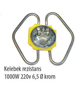 Kelebek Rezistans 1000W 220V 6,5Q Krom