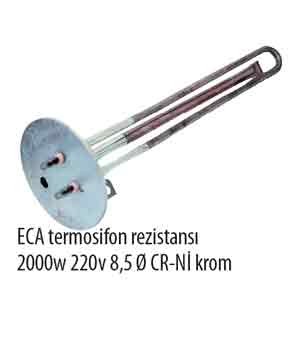 ECA Termosifon Rezistans 2000W 220V 8,5Q CR-N Krom