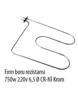 Frn Boru Rezistans 750W 220V 6,5Q CR-N Krom