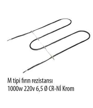 M Tipi Frn Rezistans 1000W 220V 6,5Q CR-N Krom