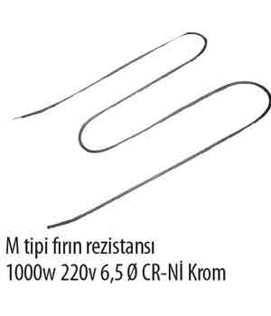 M Tipi Frn Rezistans 1000W 220V CR-N Krom