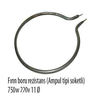 Frn Boru Rezistans (Ampl Tipi  Soketli) 750W 220V 11Q