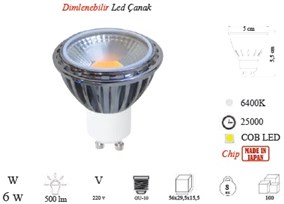 anak Led Ampul Dimlenebilir (6 w)