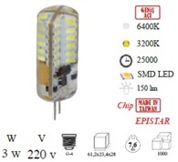 3w 220v Ledli Kapsl Ampul