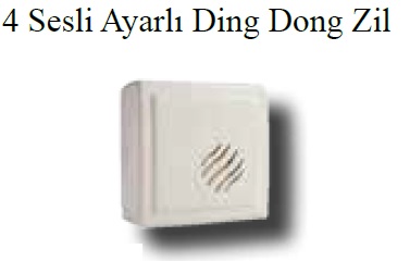 4 Sesli Ayarl Ding Dong Zil