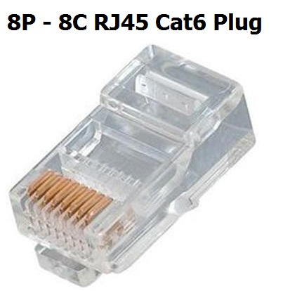 8P8C Plug RJ45 Cat6