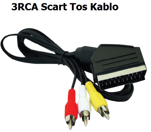 3RCA Tos Scart Kablo