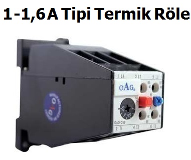 OAG 1-1.6 Amper Termik Rle