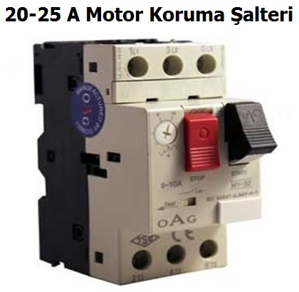 OAG 20-25 A Motor Koruma alteri