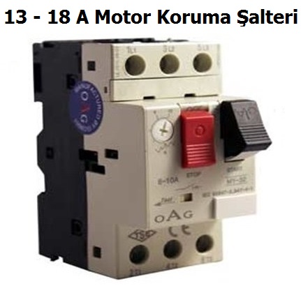 OAG 13 - 18 A Motor Koruma alteri