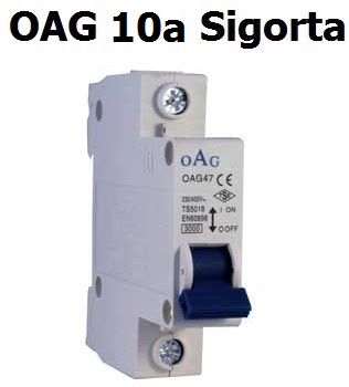 OAG 10 Amper Monofaze Otomat Sigorta