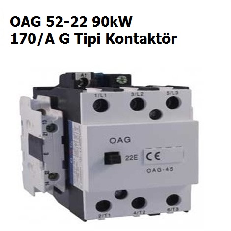 Oag 90 kW 170 Amper Kontaktr