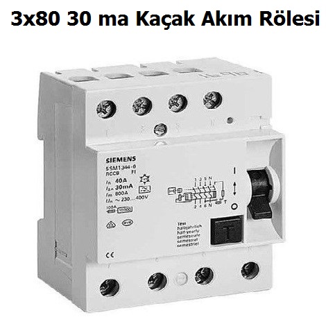 3x80 30 ma Trifaze Kaak Akm Rlesi