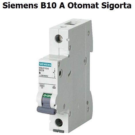 Siemens B10 Amper Otomat Sigorta