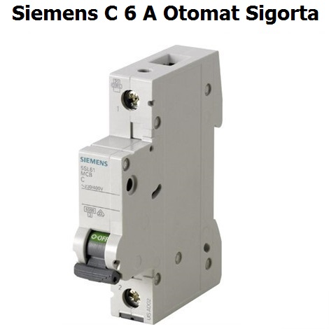 Siemens C 6 Amper Otomat Sigorta
