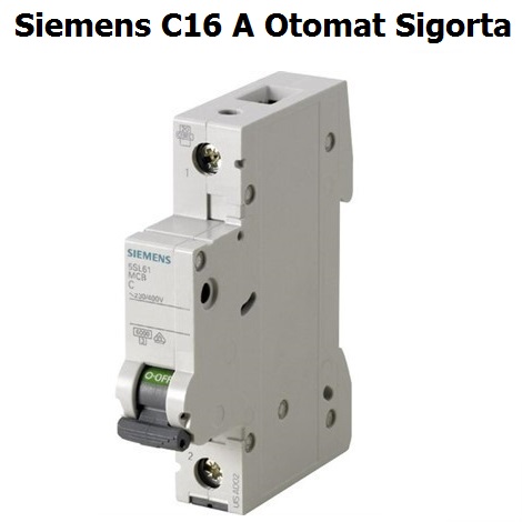Siemens C 16 Amper Otomat Sigorta