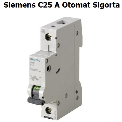 Siemens C 25 Amper Otomat Sigorta