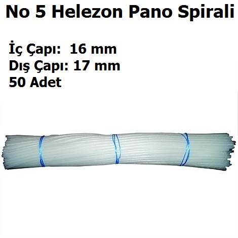 16-17mm No: 5 Helezon Pano Spirali