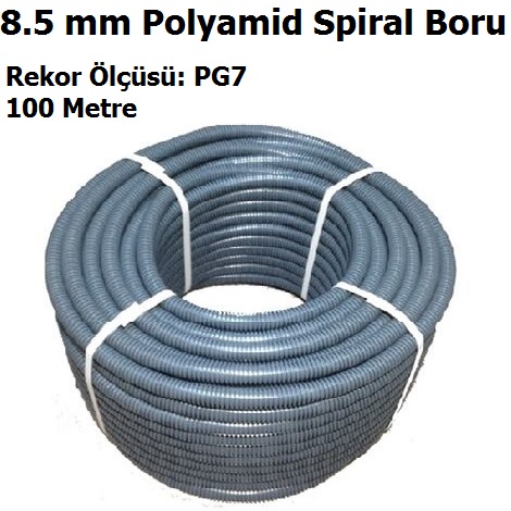 8.5 mm Polyamid Spiral Boru
