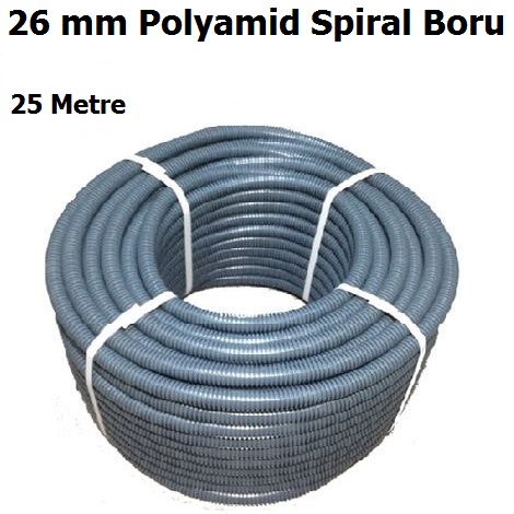 26 mm Polyamid Spiral Boru