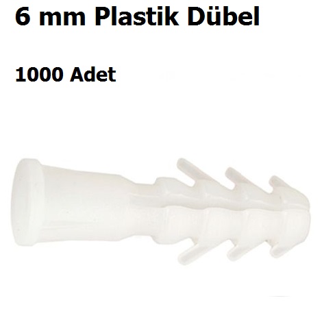 6 mm Plastik Dbel