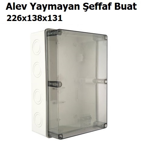 226x138x131 Alev Yaymayan effaf Termoplastik Buat