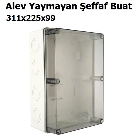 311x225x99 Alev Yaymayan effaf Termoplastik Buat