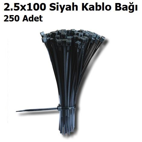 2.5x100 Siyah Kablo Ba