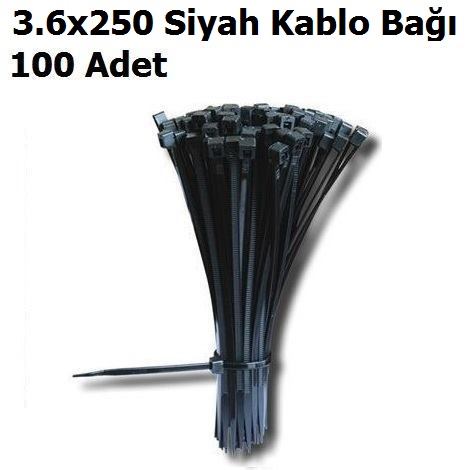 3.6x250 Siyah Kablo Ba