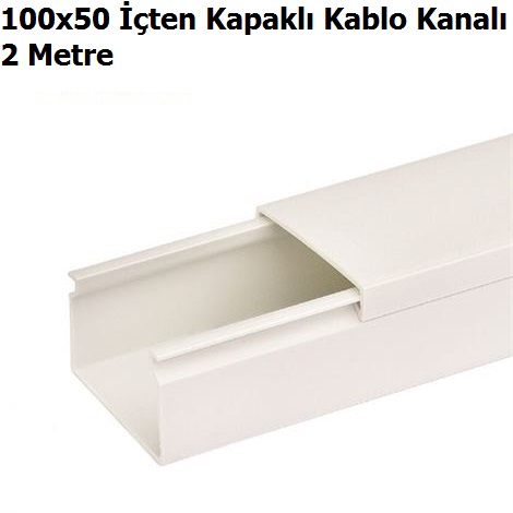 100x50 ten Kapakl Kablo Kanal