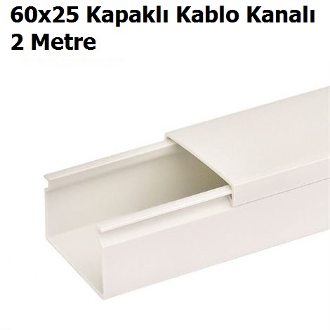 60x25 Kapakl Kablo Kanal