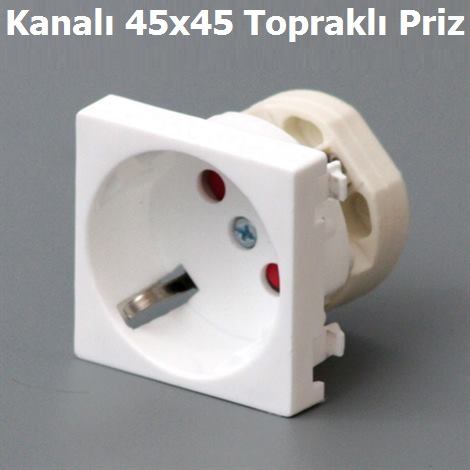 Kablo Kanal 45x45 Toprakl Priz