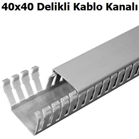40x40 Delikli Kablo Kanal