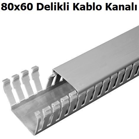 80x60 Delikli Kablo Kanal