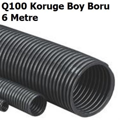 Q100 mm Koruge Boy Boru