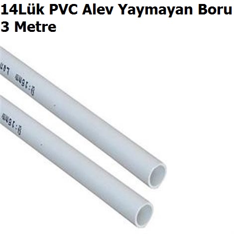 14 Lk PVC Alev Yaymayan Boru