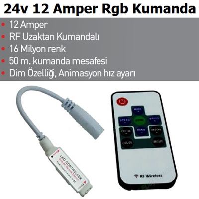 24v 12 Amper Rgb Kumanda